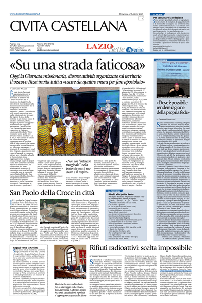  Avvenire - pagina diocesana del 24/10/2021